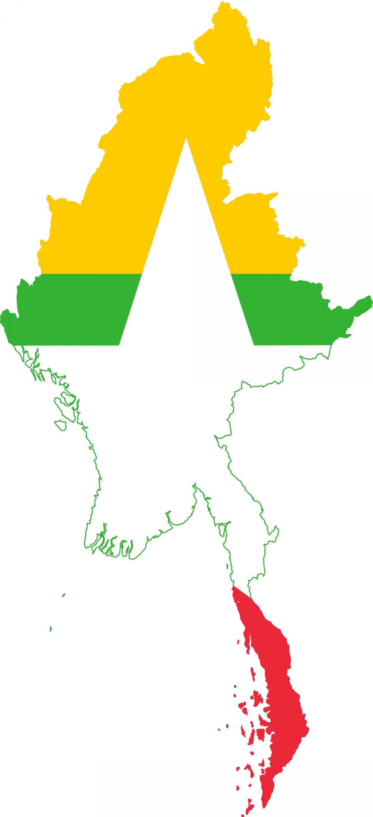 Карта лагатып М'янма 