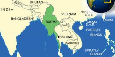 Бірма або М'янма карце 