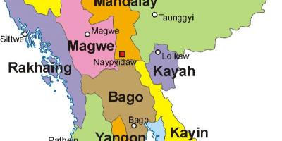М'янма карта фота